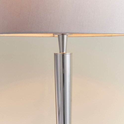  Endon 72175 - Stona lampa sa USB portom SYON 1xE14/40W/230V sjajni hrom/bež Slike