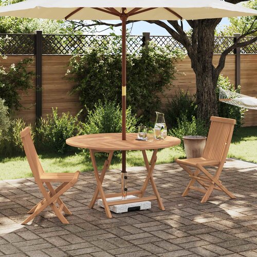 Bistro set za vrt 3 pcs Prirodna Čvrsto teak drvo Cijene