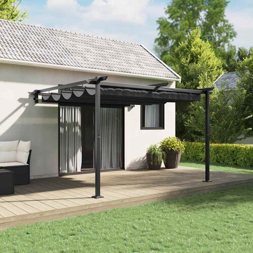 Gazebo Antracit 300 x 300 x 200 cm Poliester Cijene