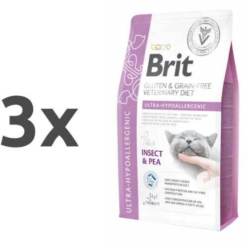 Brit veterinary diet Brit GF Veterinarska dieta za mačke - Ultra Hypoallergenic 3 x 2 kg Cene
