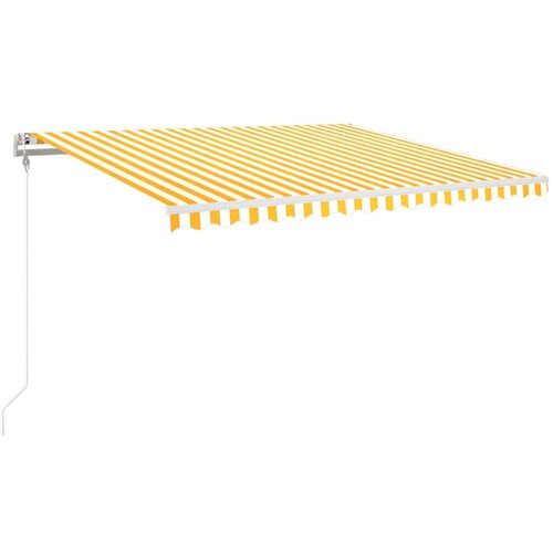  Automatska tenda sa senzorom LED 400x350 cm žuto-bijela Slike