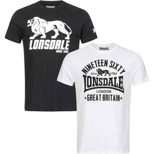 Lonsdale Men's t-shirt regular fit double pack Cene