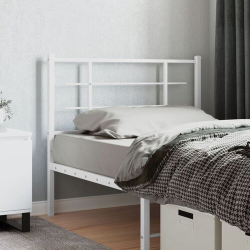  The Living Store Kovinsko vzglavje belo 107 cm - Vzglavje, (21500481) Cene