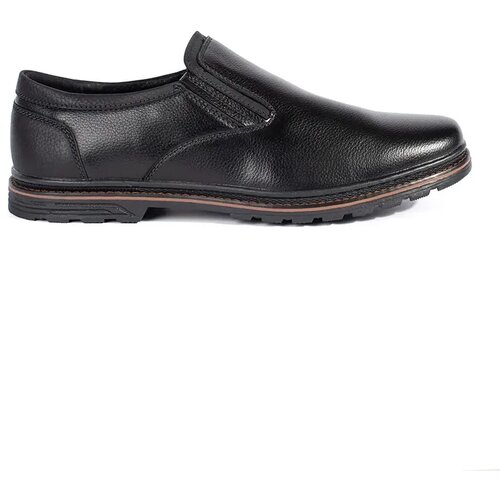Shelvt Men's slip-on shoes black Cene