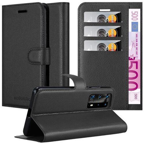 Cadorabo Ohišje, združljivo z Huawei P40 PRO / P40 PRO+ v oksidna črna - Zaščitni ovitek z magnetnim zapiranjem, stoječo funkcijo in režo za kartice, (20557150) Cene