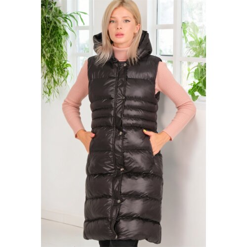 Dewberry Z6757 WOMEN&amp;#039;S VEST-LIGHT BLACK Slike