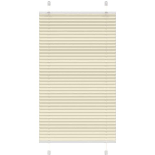 vidaXL Plisirana roleta krem 75x100 cm širina tkanine 74,4 cm Cene