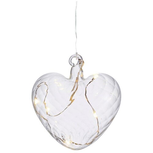 Sirius Svjetlosni ukras na baterije &amp;oslash; 8 cm Wave Heart &amp;ndash; Slike