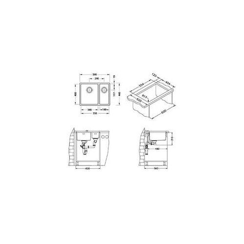  Sudoper Kombino 120 SAT + SIFON Cijene