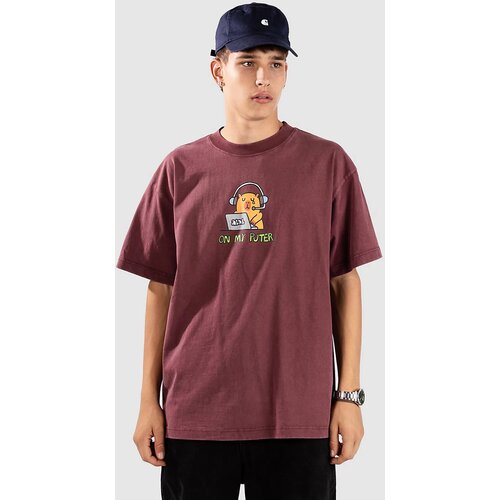 A-Lab On My Puter Cropped T-shirt vintage mahog Slike