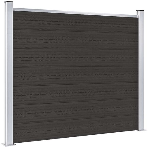 PANEL za ogradu WPC 180 x 146 cm crni Cijene