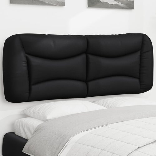 VidaXL Jastuk za uzglavlje crni 120 cm od umjetne kože Slike