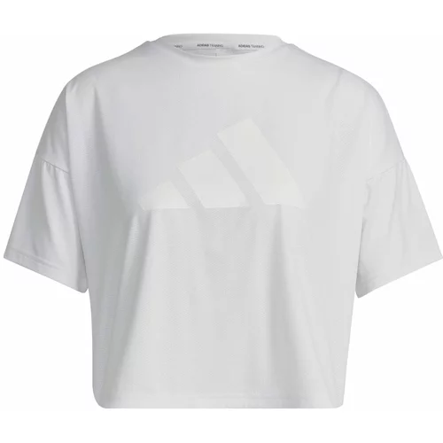 Adidas Funkcionalna majica bela / naravno bela