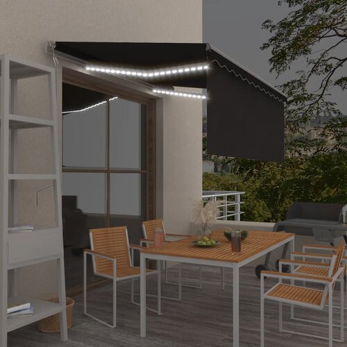 vidaXL automatska tenda sa senzorom za vjetar LED 3 x 2,5 m antracit Cijene