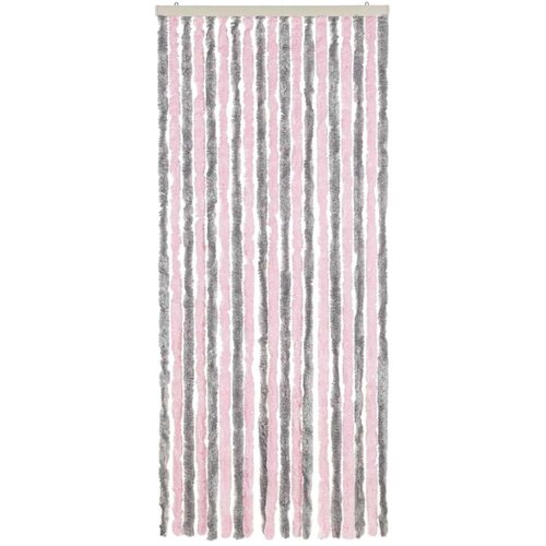  Zastor protiv muha srebrnosivi i ružičasti 56x185 cm &amp;scaron;enil Slike