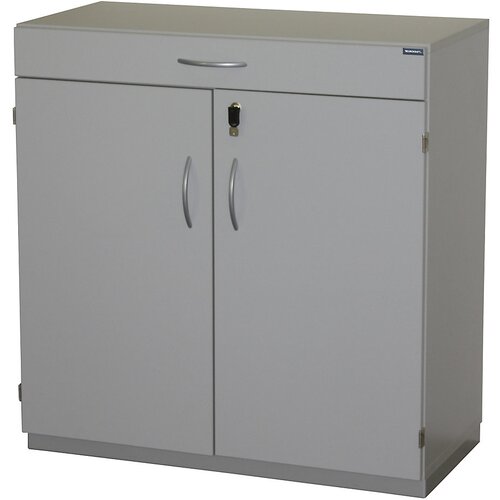 eurokraft pro Omara za pripomočke z urejevalno mizo, VxŠxG 942 x 913 x 440 mm, z zaklepanjem, svetlo siva RAL 7035 Cene