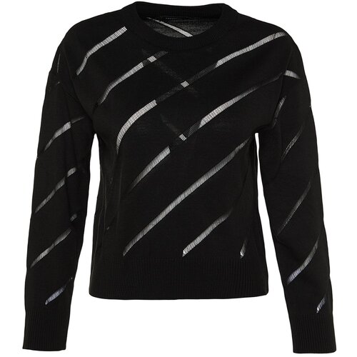 Trendyol Sweater - Black - Regular fit Cene