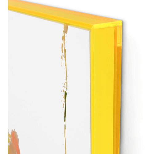 Malerifabrikken Slika s ručno oslikanim elementima 102x102 cm Confidential Yellow &amp;ndash; Slike