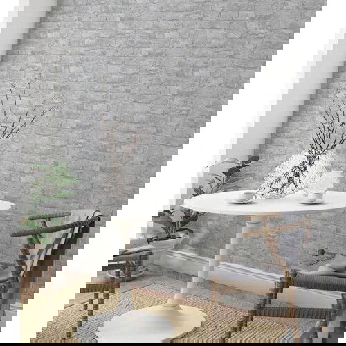 MARBURG tapeta cigla siva 10,05x0,53m 34835 Slike