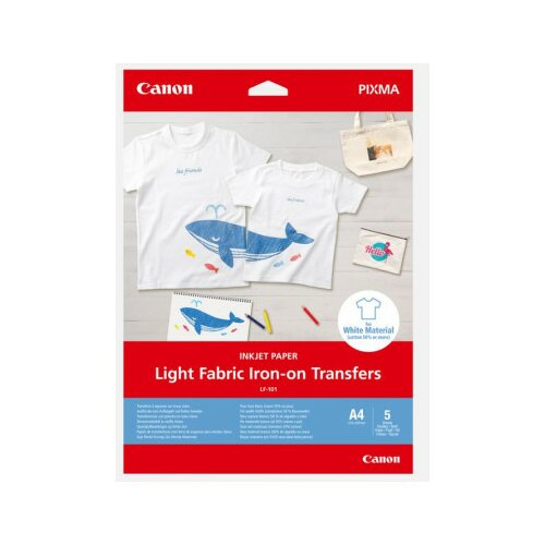 Fabric Canon light fabric iron-on transfers A4 Cene