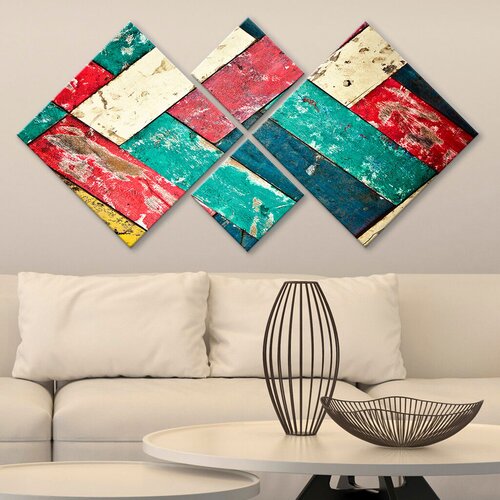 Wallity slika 4MDF8987268, 60x115 cm, 4 dijela Cene