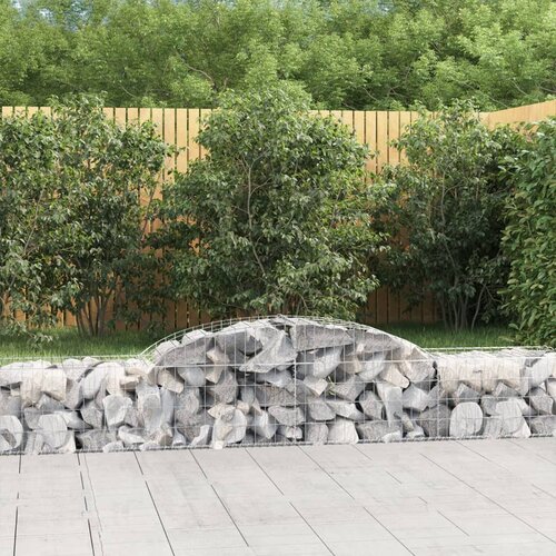 vidaXL obokane gabion košare 6 kosa 300x50x40/60 cm pocinkano železo Cene