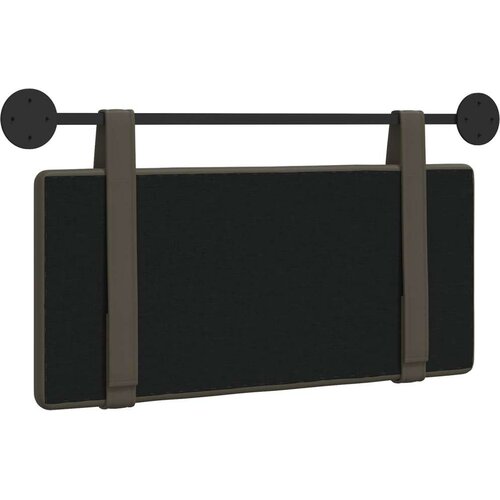  Držeće uzglavlje Zidne Sivi 90 x 55 x 5 cm Lažna koža - Sivi 80 cm bez LED Slike