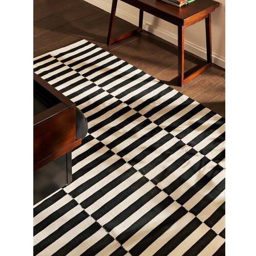 Hanse Home Črna/bela obojestranska ročno tkana volnena preproga 200x300 cm Donna &amp;ndash; Slike