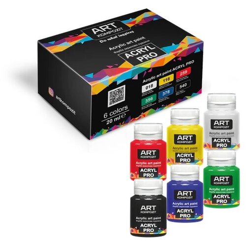  Komplet akrilnih barv ACRYL PRO Composite RABLJENO Slike