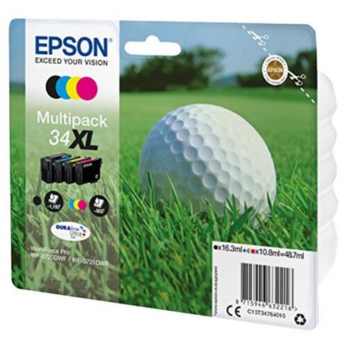 Epson T3476 KARTU&amp;Scaron;A ZA ČRNILO (34XL) BK/C/M/Y Multipack, (21734972) Slike