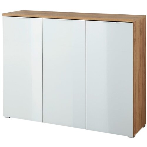 Germania Bijela ormarić za cipele u dekoru hrasta Telde, 105 x 134 cm Cijene