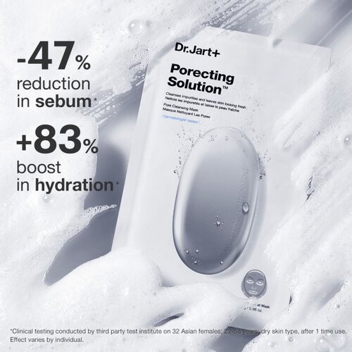 Dr.Jart+ Dermask&amp;trade; Porecting Solution maska za či&amp;scaron;ćenje s aktivnim ugljenom 28 g Slike