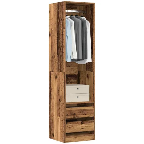 Furnova Garderobna omara starinski les 50x50x200 cm inženirski les, (21930155)