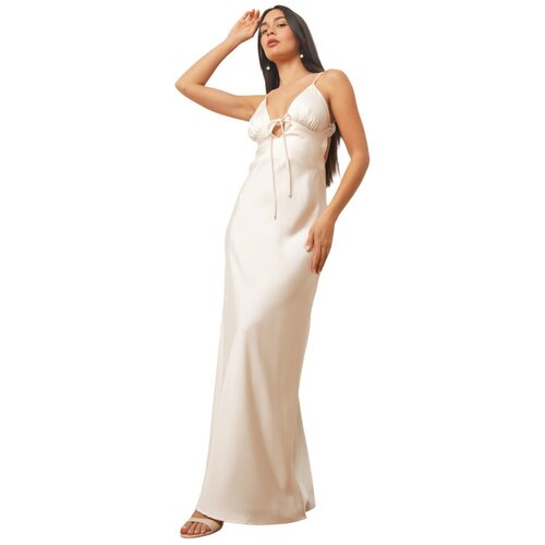 La Modeuse Dolge obleke 78229_P185992 Bež Cene