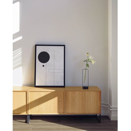 Kave Home TV omarica v hrastovem dekorju v naravni barvi 112x51x42 cm Taiana &amp;ndash; Slike