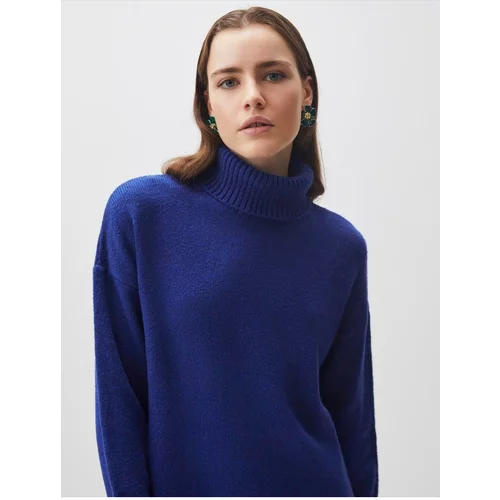 Jimmy Key Cobalt Long Sleeve Turtleneck Knitwear Sweater