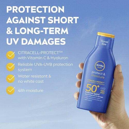 Nivea sun Protect &amp;amp; Moisture SPF50+ hidratantni losion za za&amp;scaron;titu od sunca 200 ml Slike