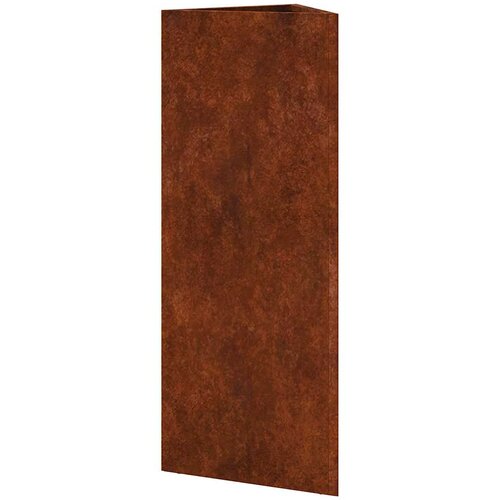  Vrtne sadilice 2kom trokutasta 30x26x75cm Pohabani čelik Slike