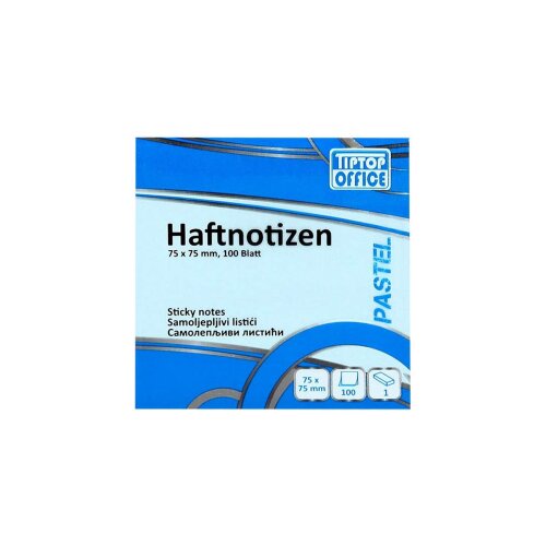  POSTIT TTO 75X75mm ,100l,Pastel Plava,TTO 405015 Slike