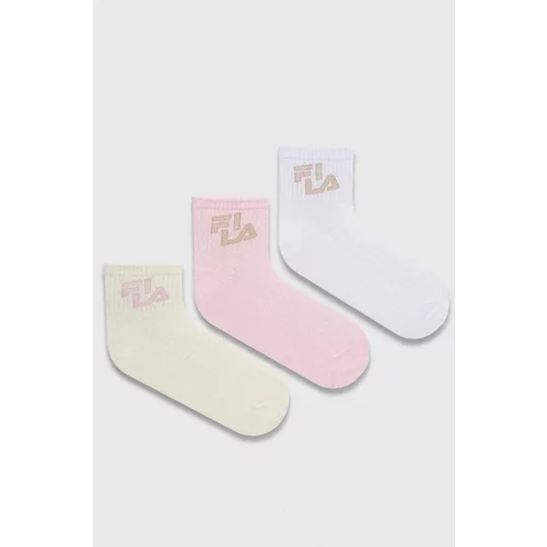 Fila Čarape 3-pack za žene, boja: ružičasta, F6943
