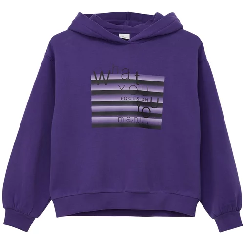 s.Oliver Sweater majica šljiva / lila / crna / bijela