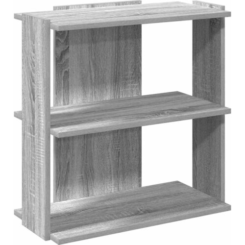 Maison Chic Knjižna omara - Knjižni regal 3-nadstropna siva sonoma 60x30x60 cm inž. les, (21726122) Cene