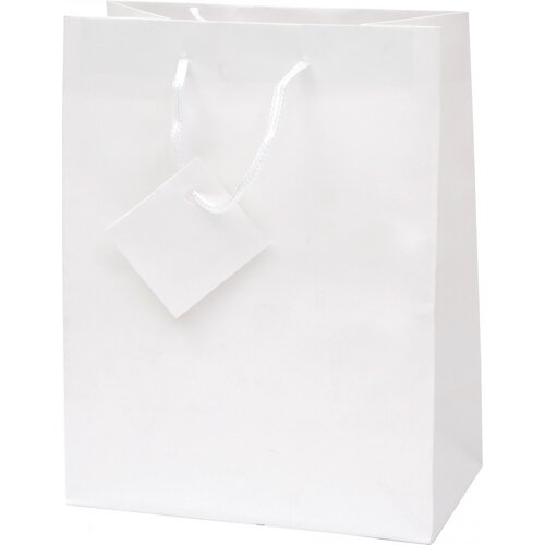  Vrečka darilna plast. mat a5 22,9x9,8x17,8 PROMOCIJA - BELA Cene