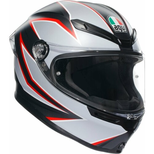 Agv K6 S Matt Black/Grey/Red L Čelada Slike