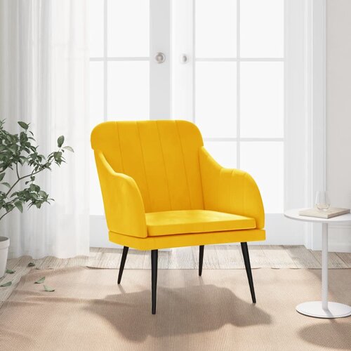VidaXL Fotelj rumen 63x76x80 cm žamet Slike
