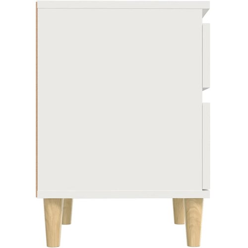  Noćni ormarići 2 kom Bijela 40x35x50 cm Slike