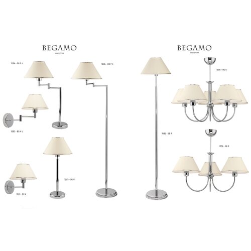 Jupiter 1583 - BG G CH - Stona lampa BEGAMO E27/60W Slike