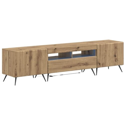  5-dijelni LED TV ormarić Hrast artisan Konstruirano drvo - Hrast artisan 81 cm Cene