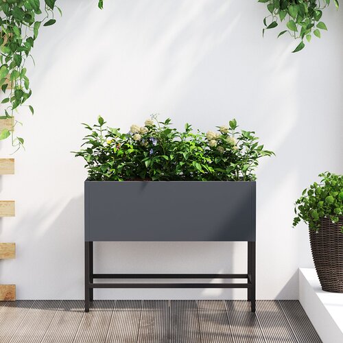 VidaXL Antracit Kovina 60 x 26 x 45 cm Kovinski sejalnik Pravokotni Slike