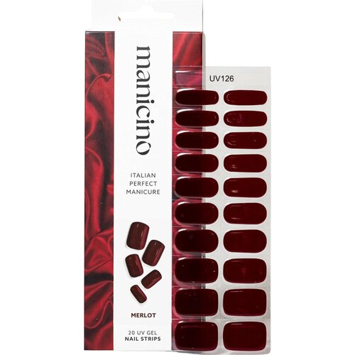  UV Gel Nail Strips - Merlot Cene
